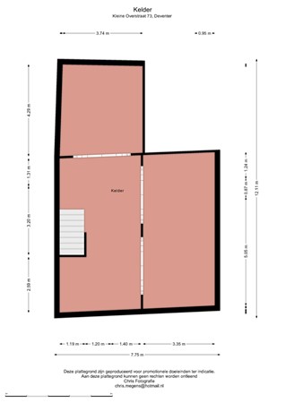 Floorplan - Kleine Overstraat 71, 7411 JK Deventer